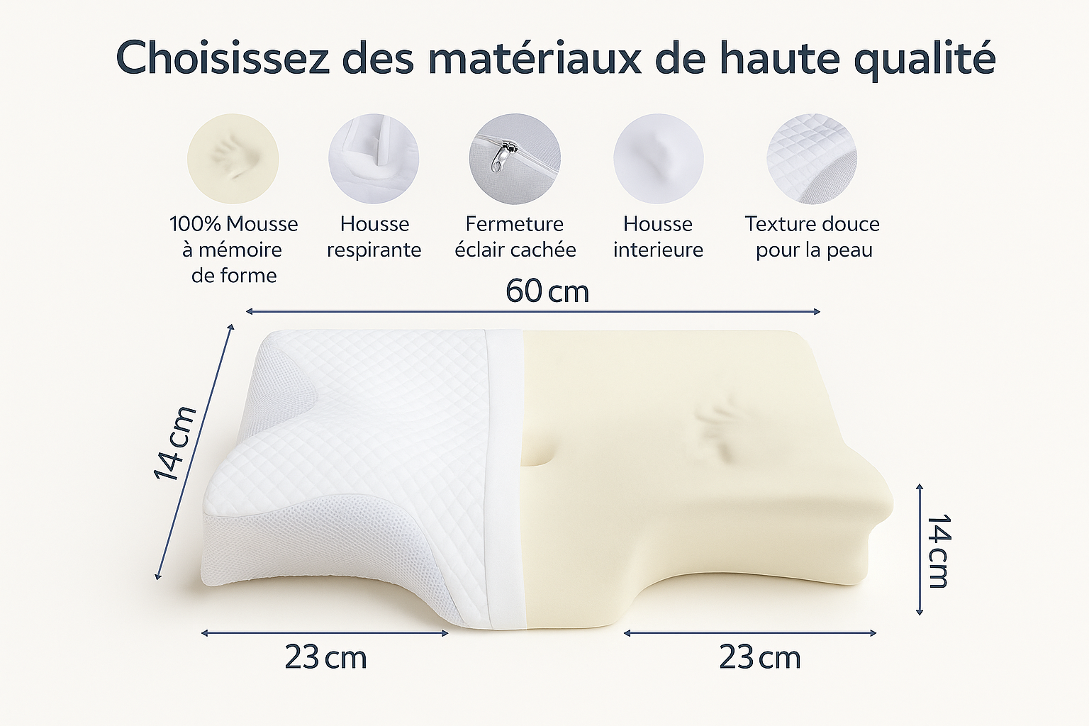 CerviForm™ Oreiller ergonomique